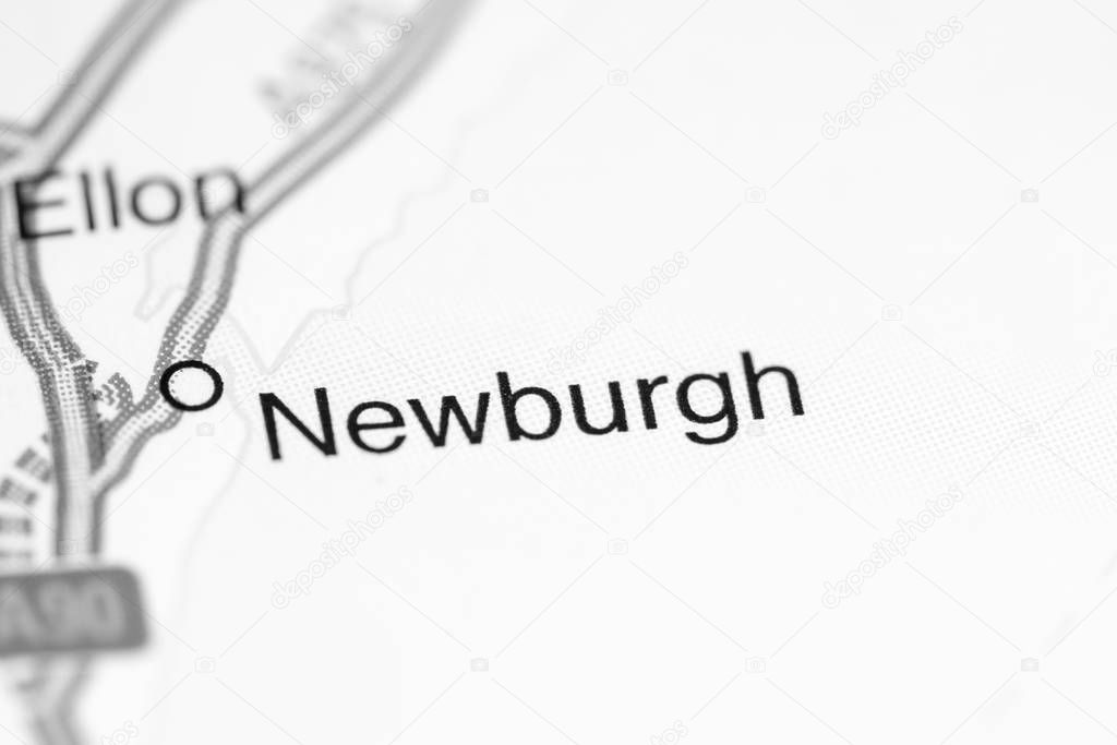 Newburgh. United Kingdom on a map