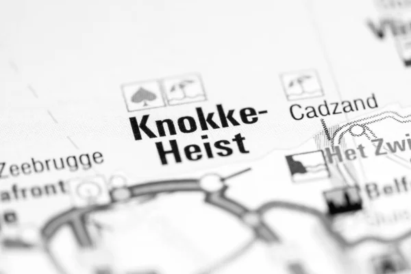 Knokke-Heist. Bélgica en un mapa —  Fotos de Stock