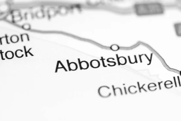 Abbotsbury. Reino Unido sobre um mapa — Fotografia de Stock