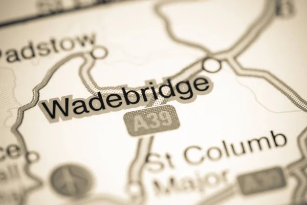 Wadebridge. Reino Unido sobre um mapa — Fotografia de Stock