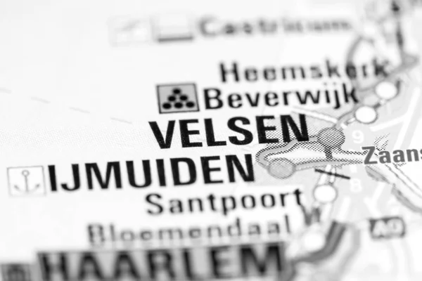 Velsen. Países Bajos en un mapa —  Fotos de Stock