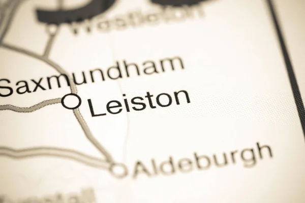 Leiston. Regno Unito su una mappa — Foto Stock