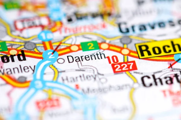 Darenth. United Kingdom on a map — 스톡 사진