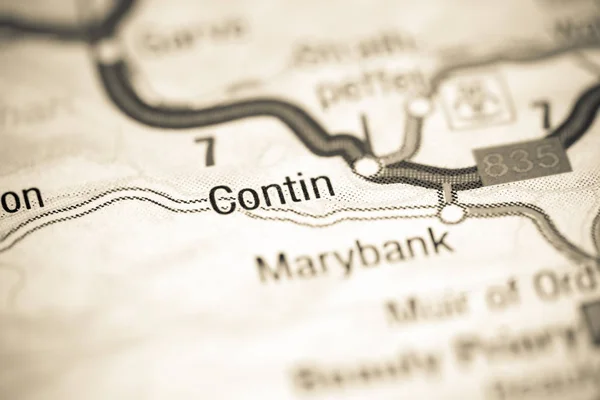 コンティン地図上のイギリス — ストック写真