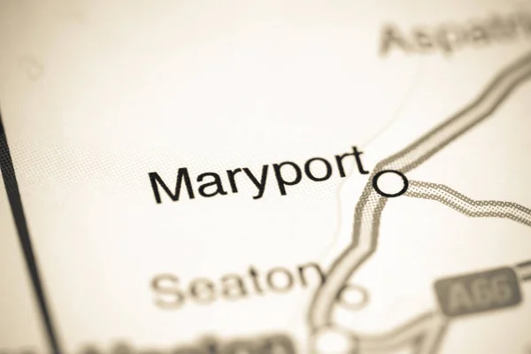 Maryport. United Kingdom on a map — 스톡 사진