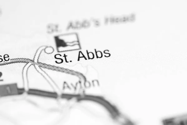 St. Abbs. Reino Unido en un mapa — Foto de Stock