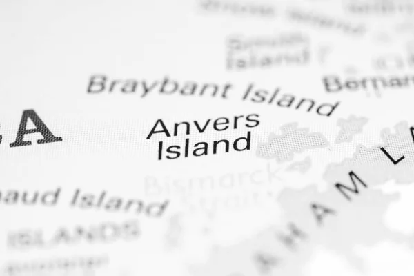 Anvers Island. Antártida en un mapa — Foto de Stock