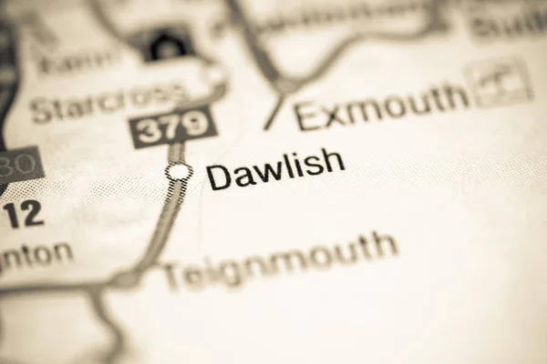Dawlish. United Kingdom on a map — 스톡 사진