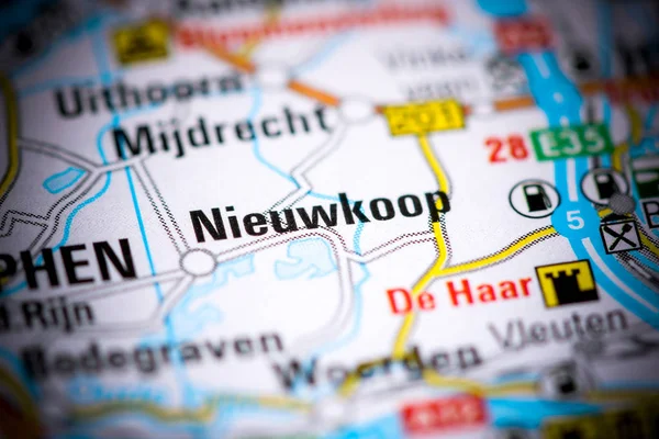 Nieuwkoop. Países Bajos en un mapa —  Fotos de Stock