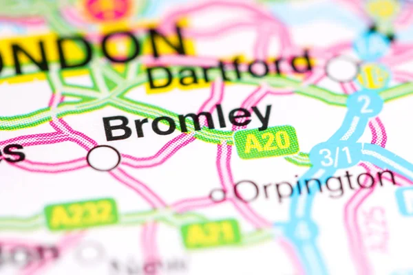 Bromley. Reino Unido en un mapa —  Fotos de Stock