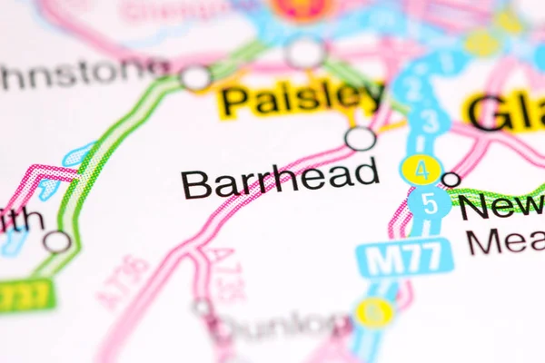 Μπάρρχεντ. Ηνωμένο Βασίλειο σε χάρτη — Φωτογραφία Αρχείου
