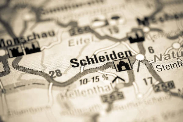 Schleiden. Alemania en un mapa — Foto de Stock