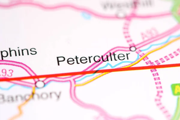 ピーターカーター地図上のイギリス — ストック写真