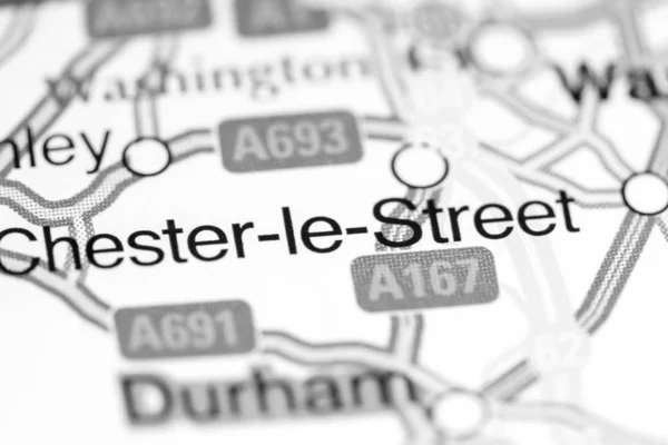 Chester-le-Street. United Kingdom on a map — 스톡 사진