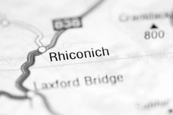 リコニッチ地図上のイギリス — ストック写真