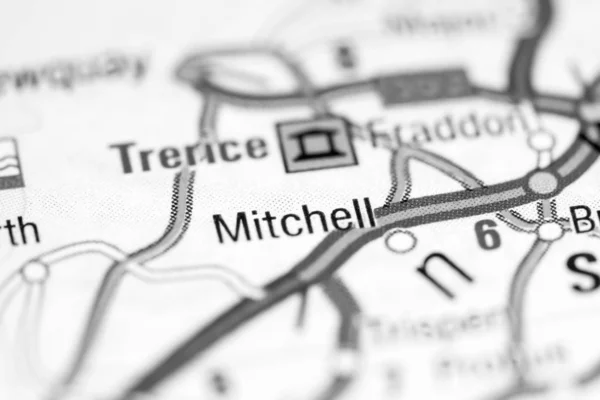 ミッチェル。地図上のイギリス — ストック写真