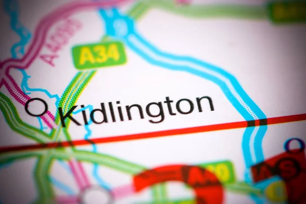 Kidlington. Regno Unito su una mappa — Foto Stock