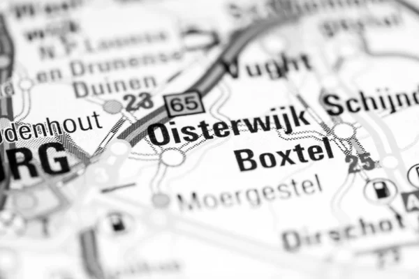 Oisterwijk. Pays-Bas sur une carte — Photo