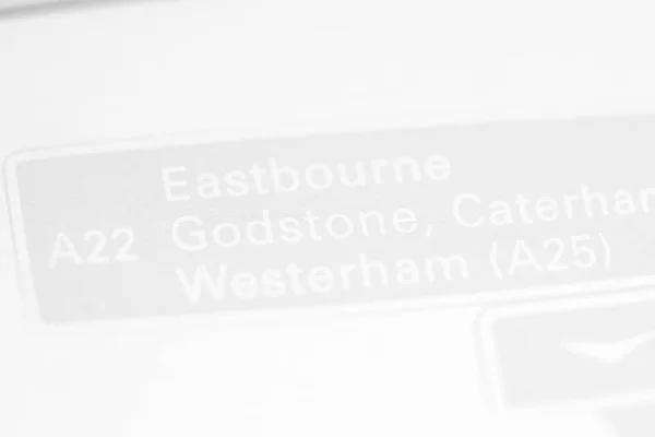 Godstone, Caterham (A25). Великобритания на карте — стоковое фото