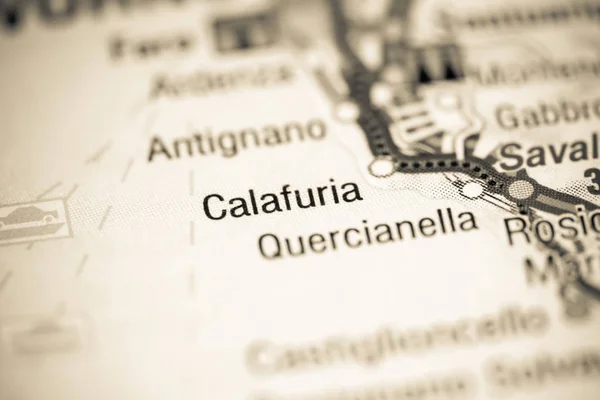 Calafuria. Italia en un mapa — Foto de Stock