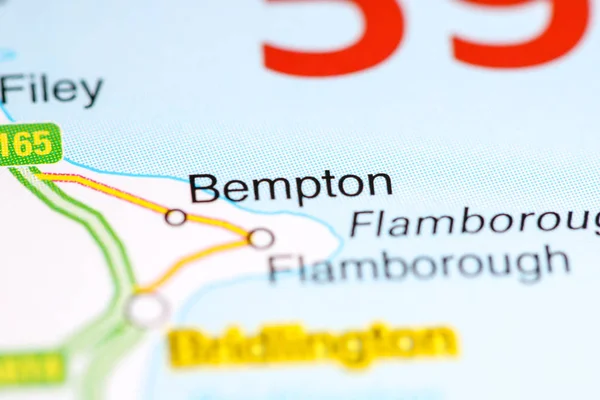 Bempton. Reino Unido sobre um mapa — Fotografia de Stock