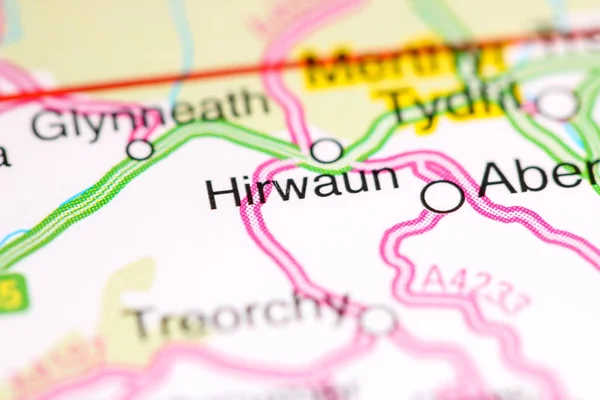 ヒロウワン地図上のイギリス — ストック写真