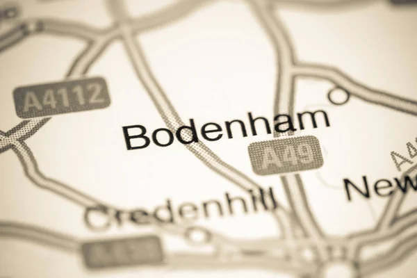 Bodenham. United Kingdom on a map — 스톡 사진