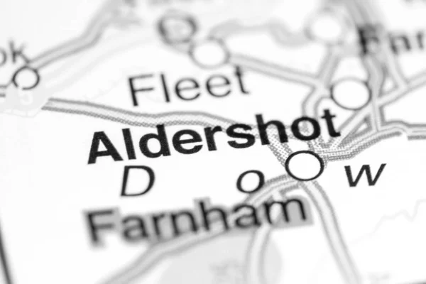 Aldershot. Reino Unido en un mapa — Foto de Stock