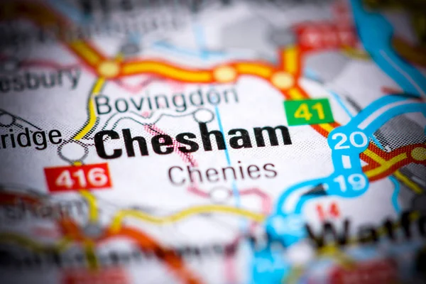 Chesham. United Kingdom on a map — Stock Photo, Image