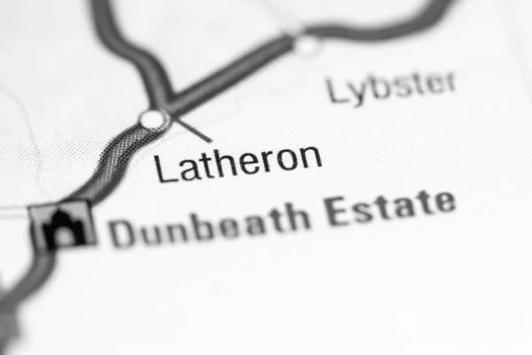 Latheron. Regno Unito su una mappa — Foto Stock