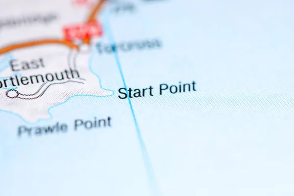 Star Point. United Kingdom on a map — 스톡 사진