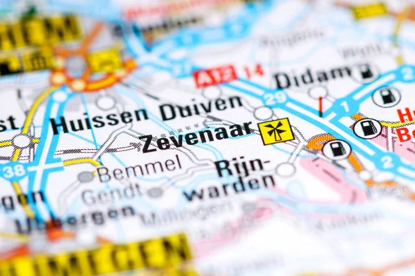 Zevenaar. Nederland op een kaart — Stockfoto