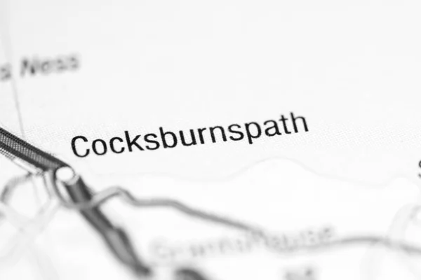 Cocksburnspath. Reino Unido sobre um mapa — Fotografia de Stock