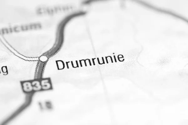 ドラムルーニー地図上のイギリス — ストック写真