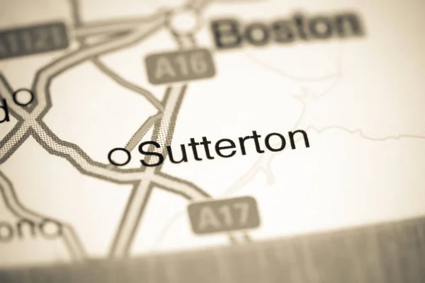 Sutterton. United Kingdom on a map — 스톡 사진