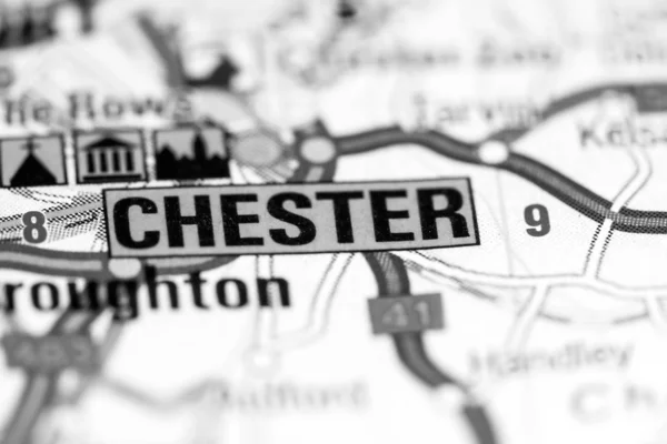 Chester. United Kingdom on a map — 스톡 사진