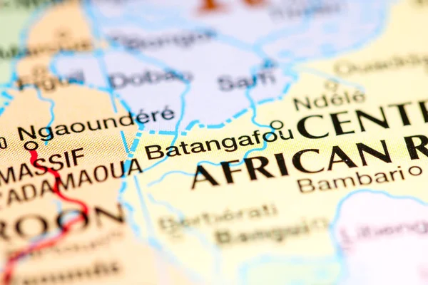 Batangafou. África en un mapa — Foto de Stock