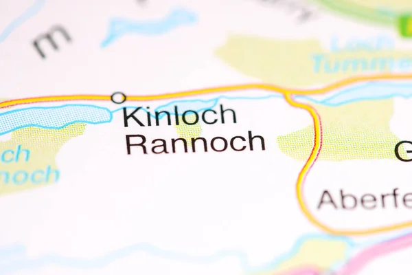 キンロック・ランチ地図上のイギリス — ストック写真