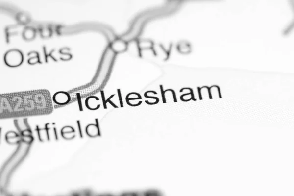 Icklesham. Regno Unito su una mappa — Foto Stock