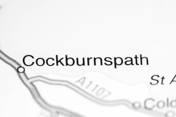 Cockburnspath. Regno Unito su una mappa — Foto Stock