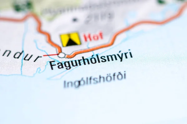 Fagurolsmyri. Islandia en un mapa — Foto de Stock
