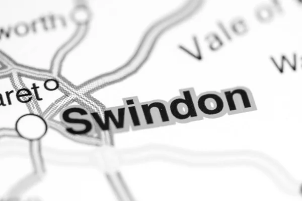 Swindon. Reino Unido en un mapa — Foto de Stock