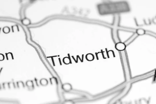 Tidworth. Reino Unido sobre um mapa — Fotografia de Stock