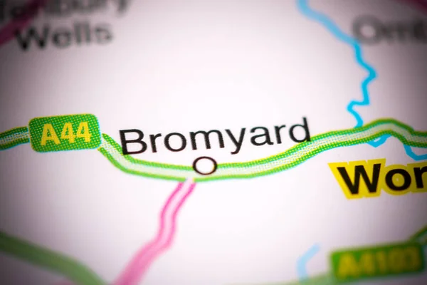 Bromyard. United Kingdom on a map — 스톡 사진