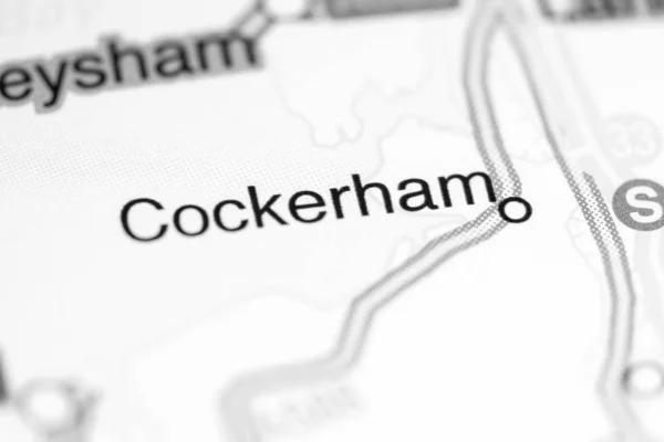 Cockerham. Regno Unito su una mappa — Foto Stock