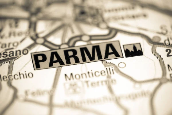 Parma. Italia en un mapa — Foto de Stock
