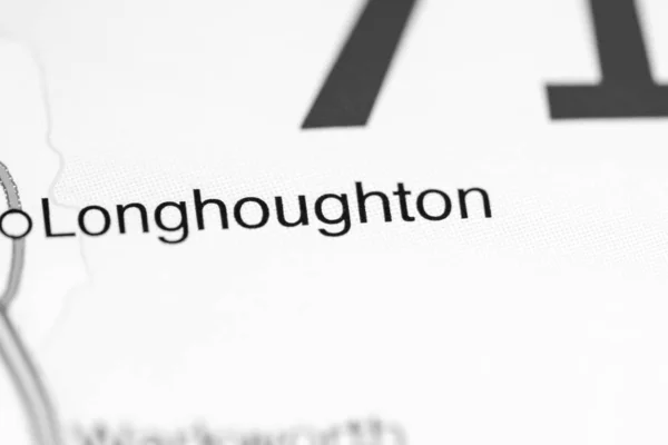 Longhoughton. Reino Unido sobre um mapa — Fotografia de Stock