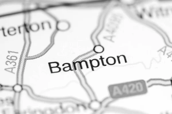 Μπάμπτον. Ηνωμένο Βασίλειο σε χάρτη — Φωτογραφία Αρχείου
