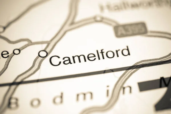 Camelford. Reino Unido sobre um mapa — Fotografia de Stock