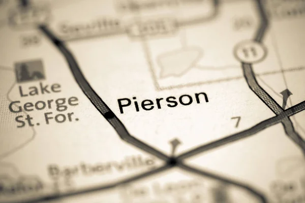 Pierson. Florida. USA on a map — Stok fotoğraf